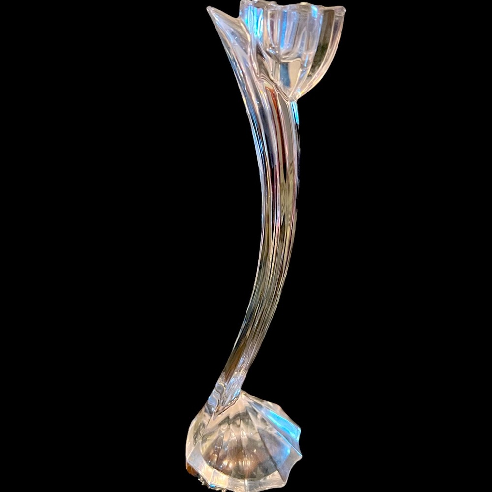 Mikasa Flower song crystal candle stick holder